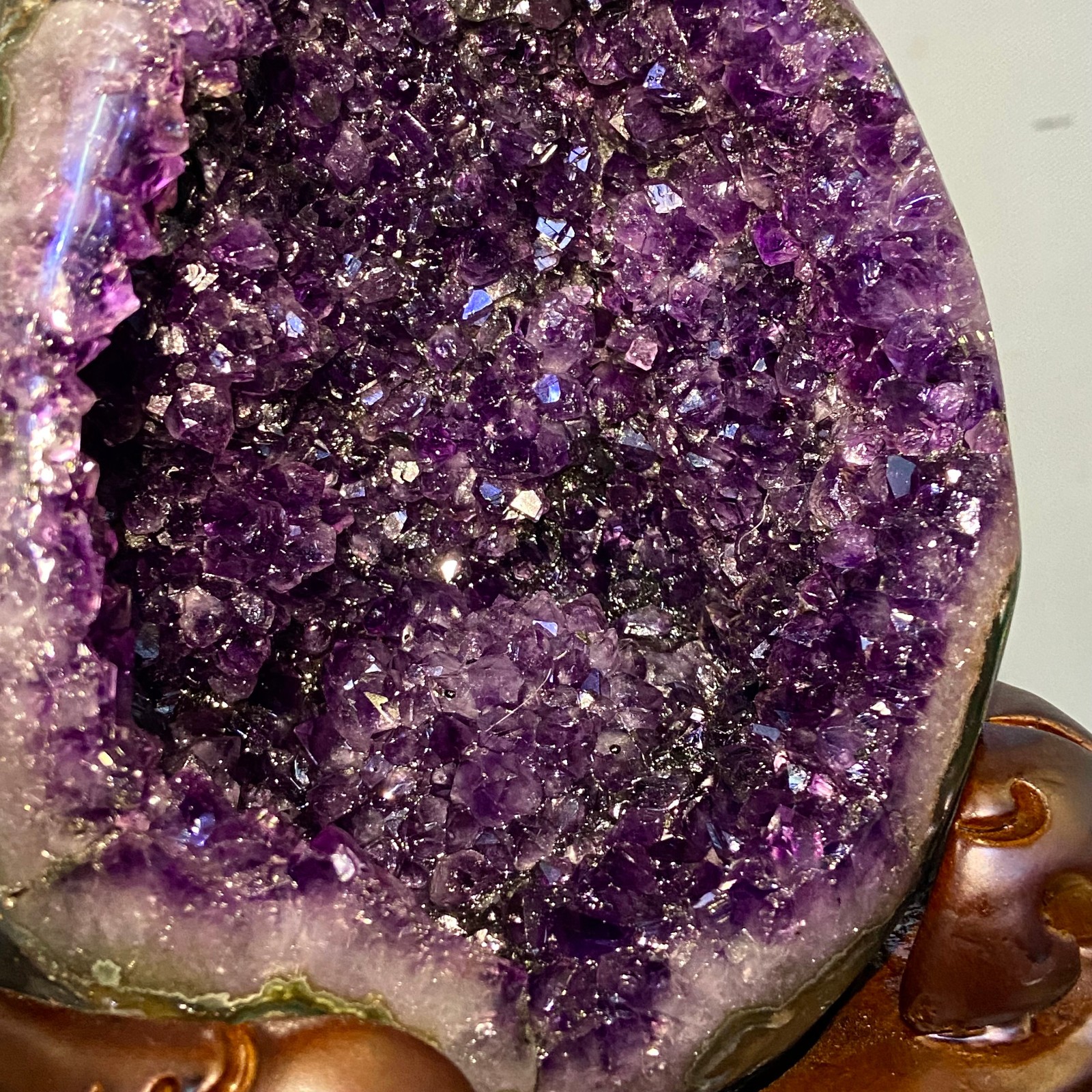 10.7LB Large Natural amethyst Dinosaur egg Quartz Crystal specimen healing