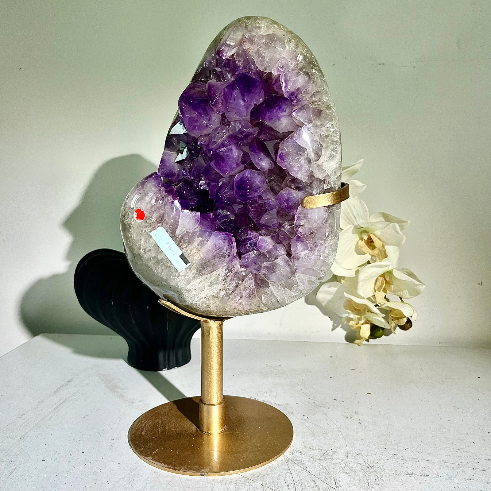 17.67LB Brazil natural Amethyst Cluster Crystal Geode Druzy Energy Rock Gemston