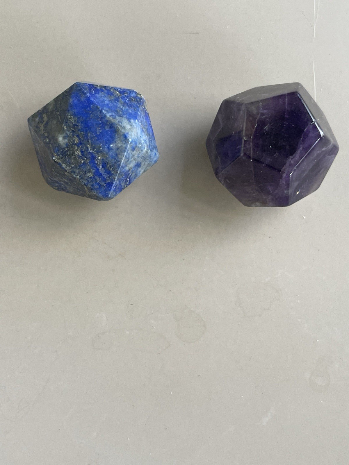 Obsidian,Rose Quartz,Amethyst,Lapis Multi Faceted Ball 20mm (Price for 1)
