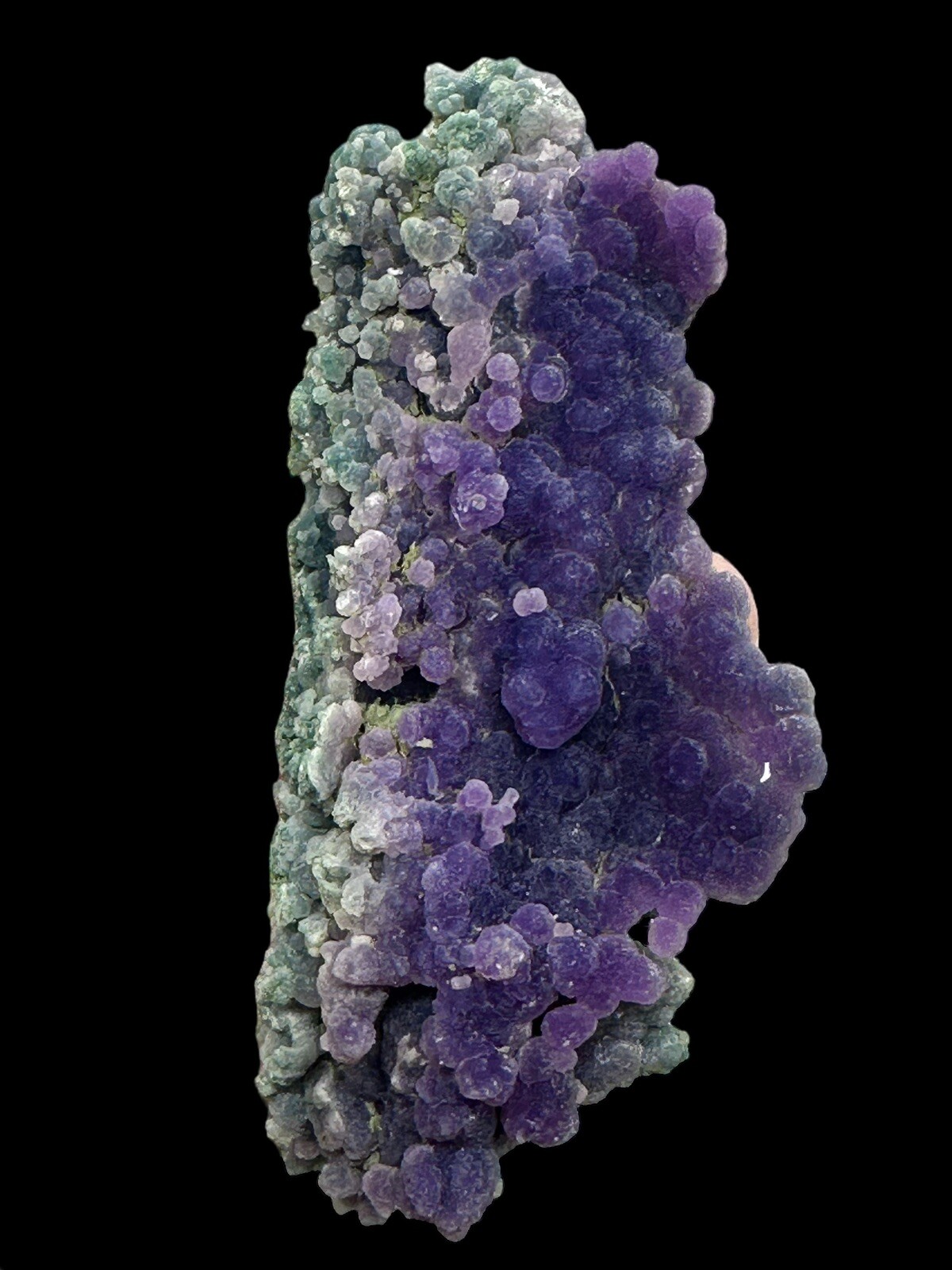 Blue& Purple Iridescent Grape Agate Cluster Mineral Specimen Crystal Botryoidal