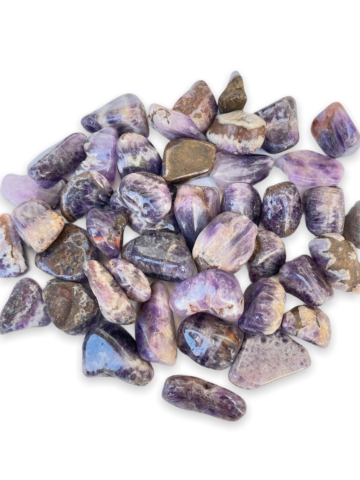 3X Purple Dream Amethyst 20-30mm Tumbled Stones Healing Crystals Addictions