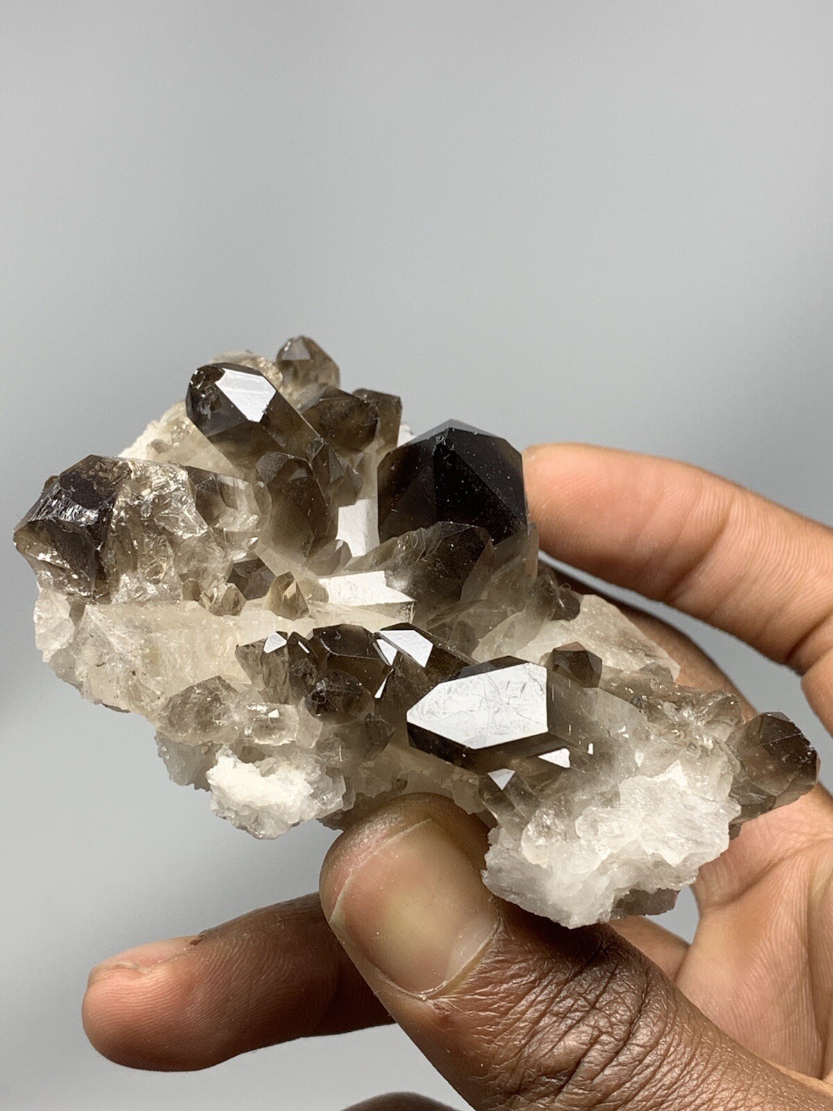 Natural Smoky Quartz Point Wand Brazil 7.0oz Crystal S6