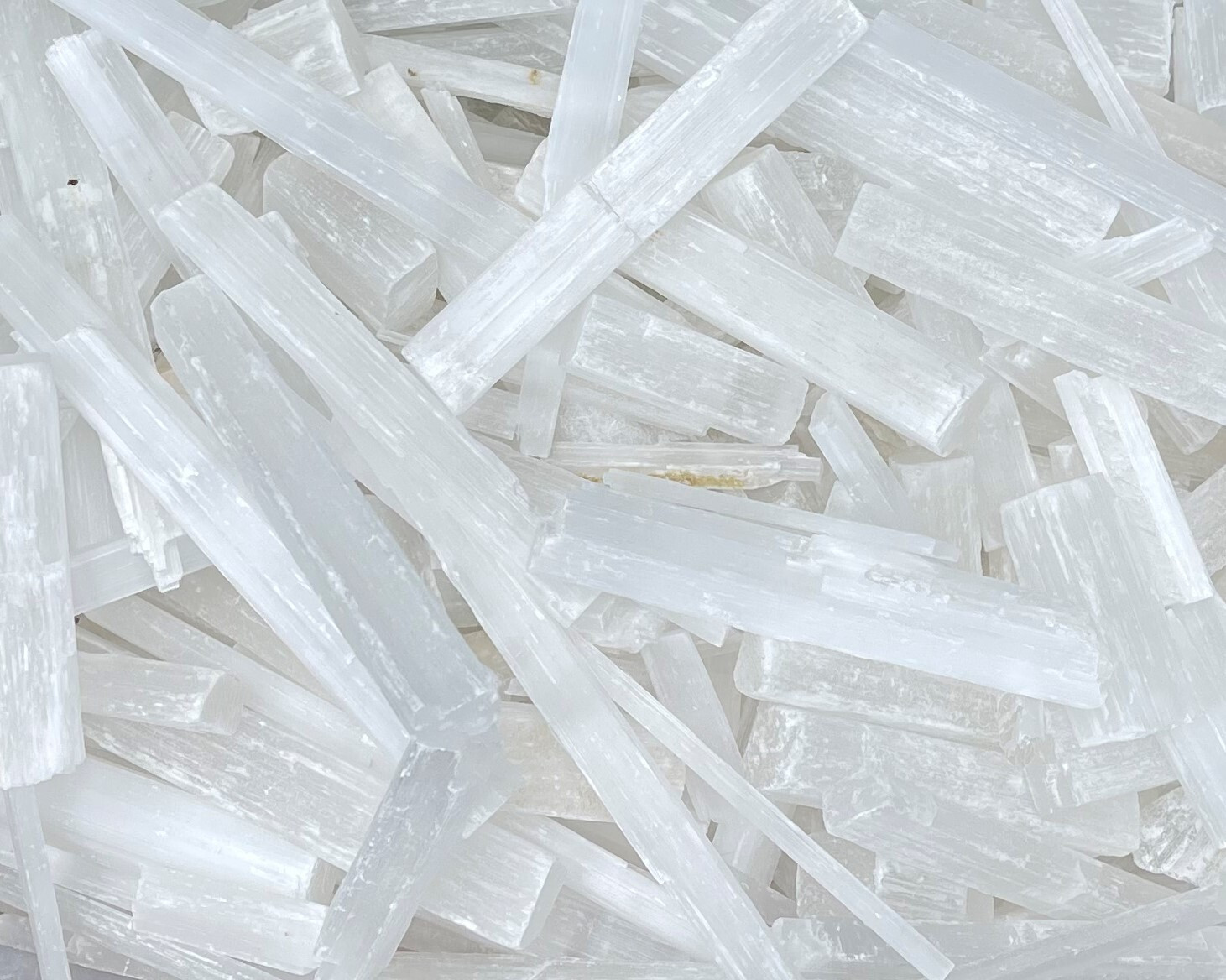 HUGE 10 lb Bulk Wholesale Lot Selenite Logs Crystal Sticks Wand Blades CLEARANCE