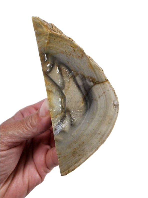 Polish Flint Faced Rough 344.7 grams.