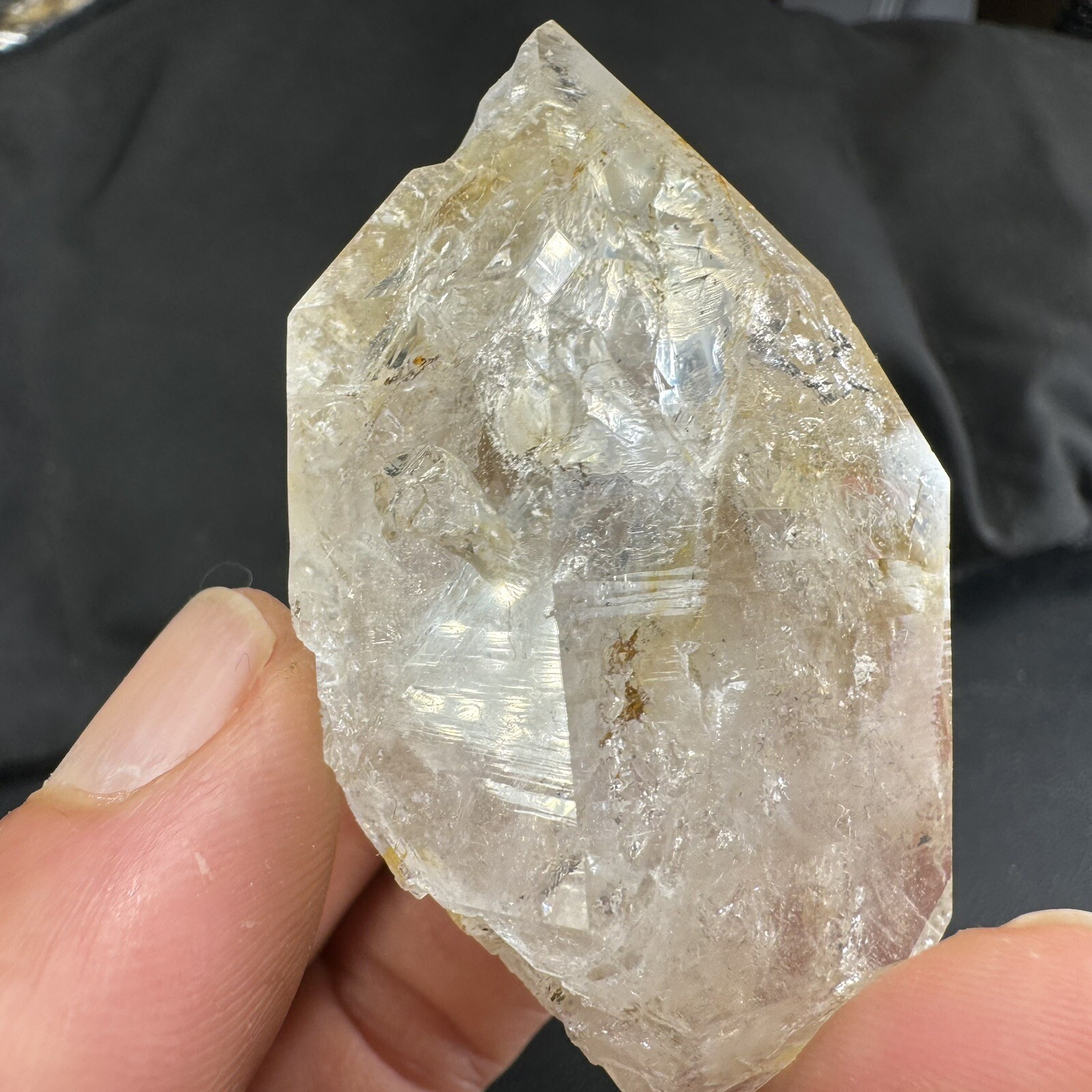Herkimer Diamond Quartz Crystal Point / from New York