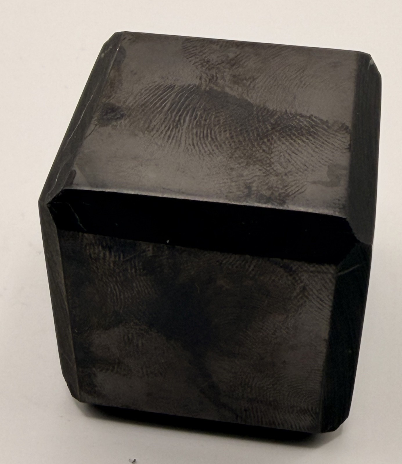Authentic Shungite Cube 1.5″ Polished Black EMF Protection Stone Karelia Russia