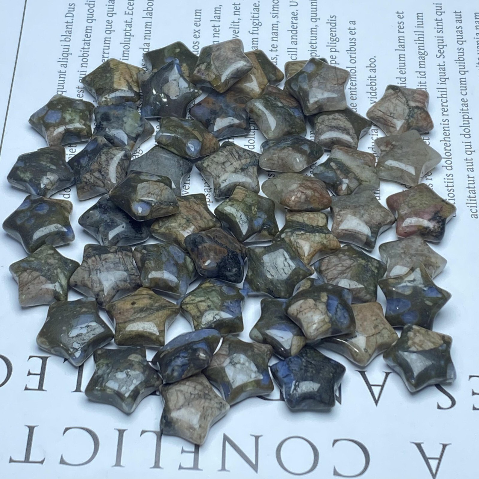 10pc Wholesale Natural Que sera carved mini star quartz crystal reiki healing