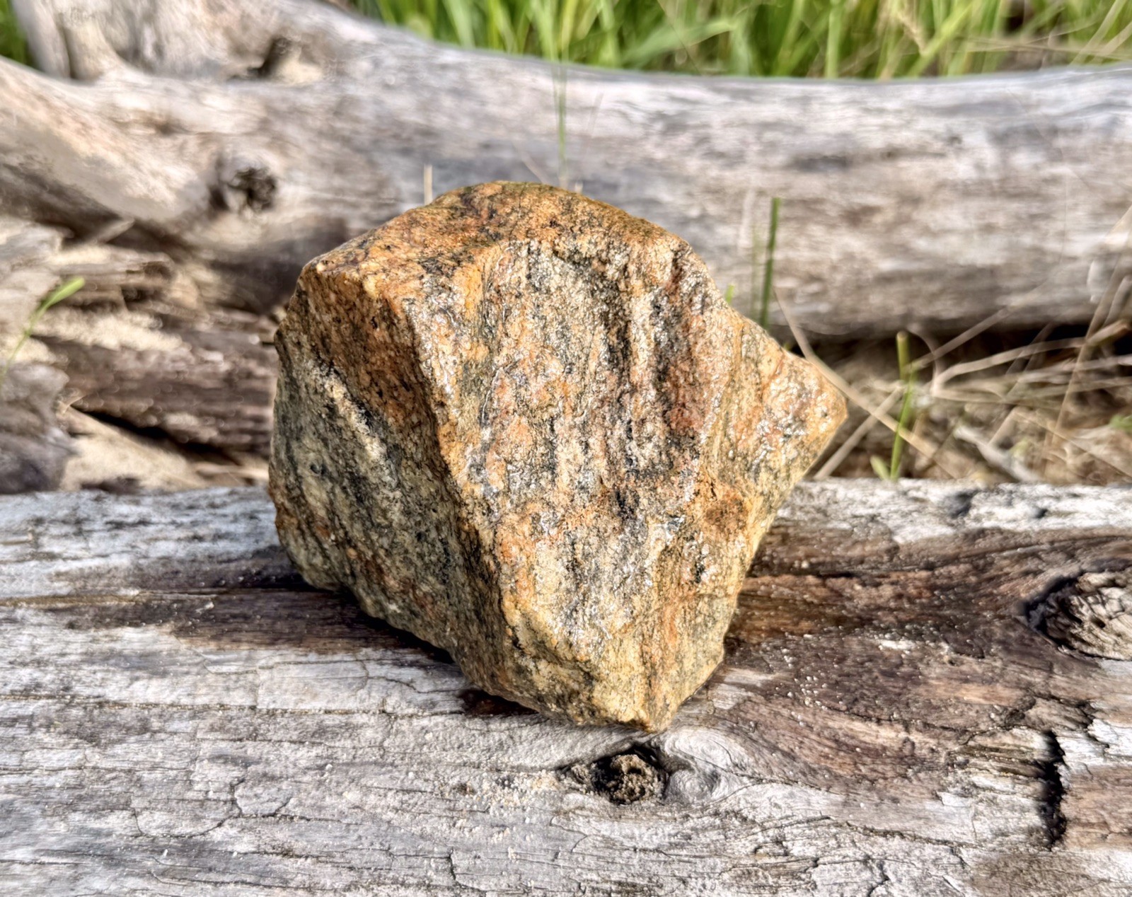 Natural Lake Michigan Rock Speckled Granite With Pink Hue Large LOOK! 👀 2.7lb+