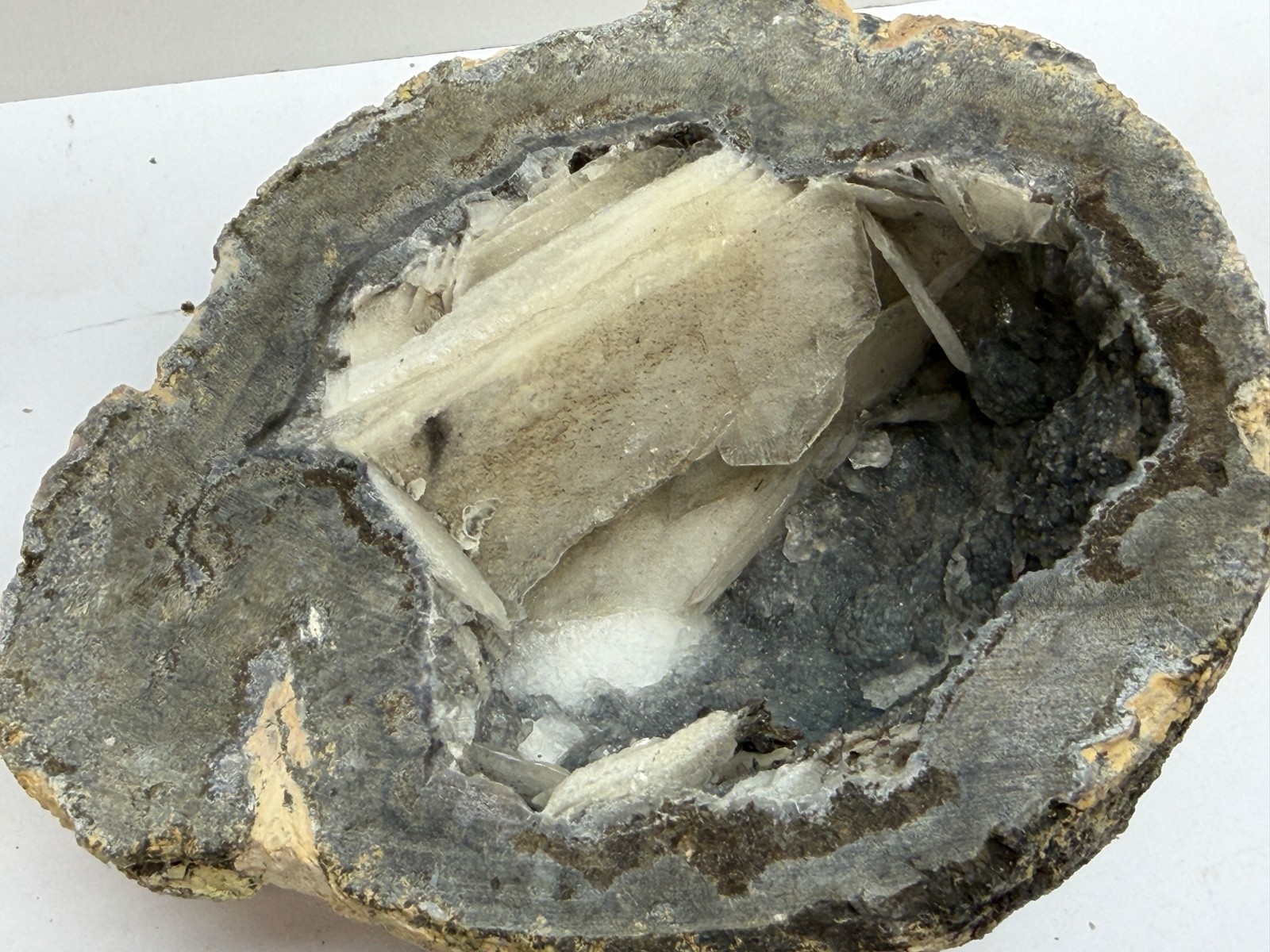Split Pair Authentic Natural Unpolished Quartz Crystal Blade Las Choyas Geode 4″