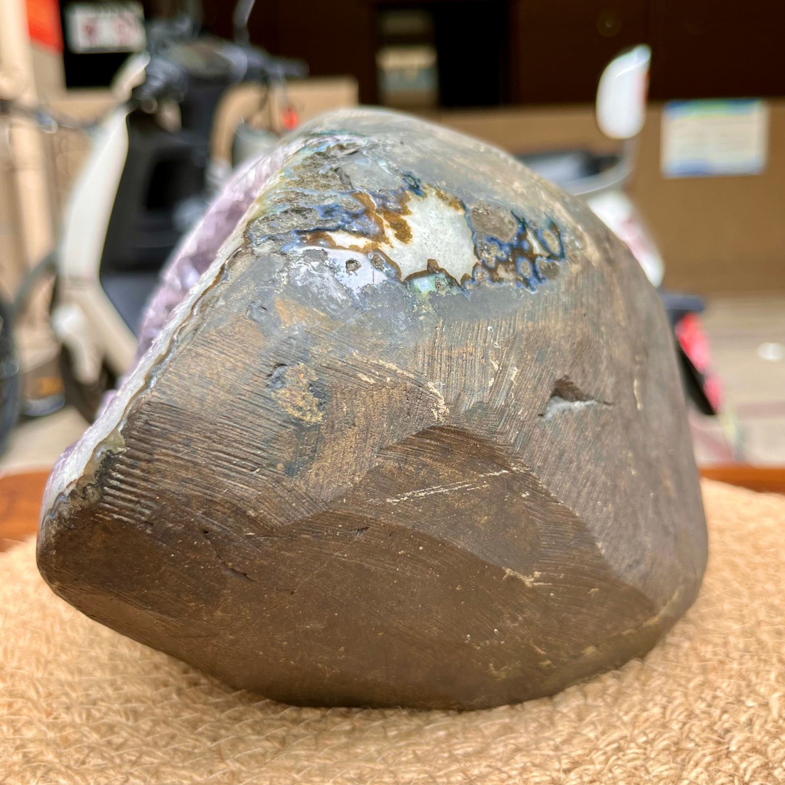 Amethyst Crystal Geode Cluster Natural Druzy Cave Display Stone 11.2 lb