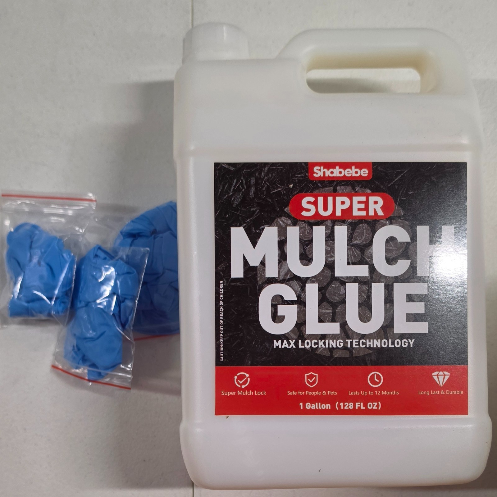 Mulch Bond, 1Gallon Rock Glue for Landscaping Heavy Duty Gravel Binder & Stone