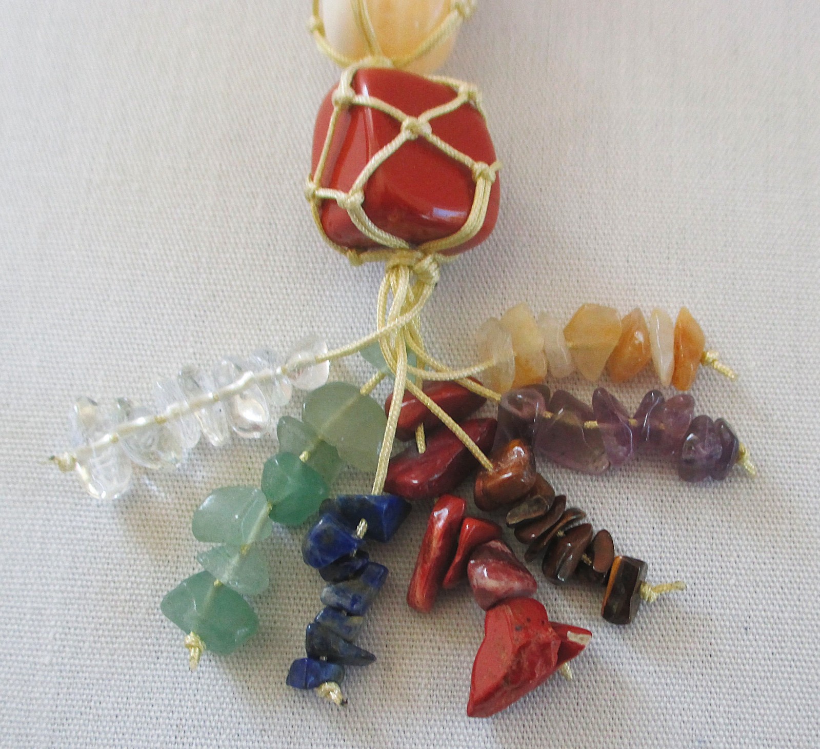 Semi Precious Stone Tree of Life Wall Hanging with 7 Chakra Stones