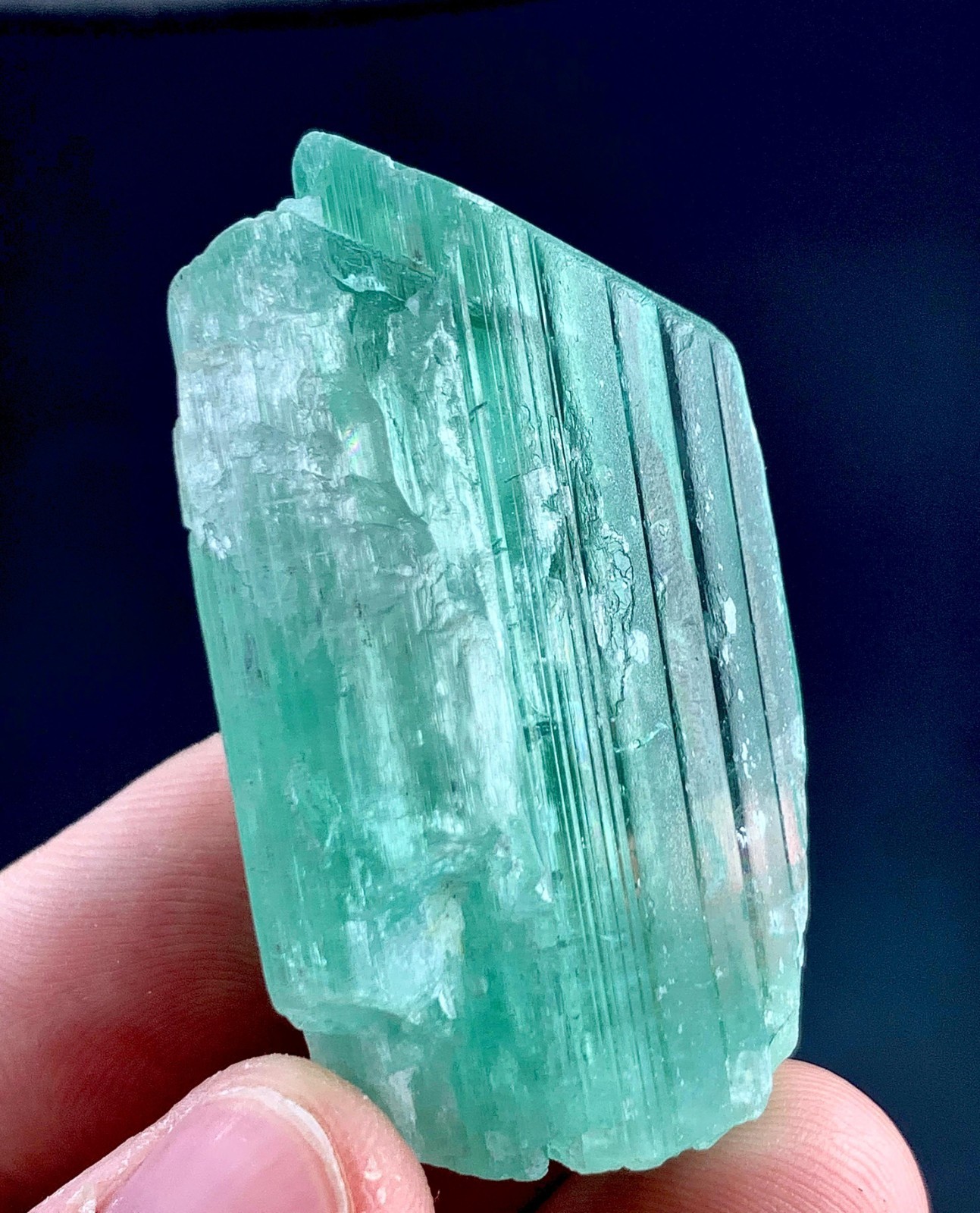 147 Carat Hiddenite Kunzite Crystal From Afghanistan