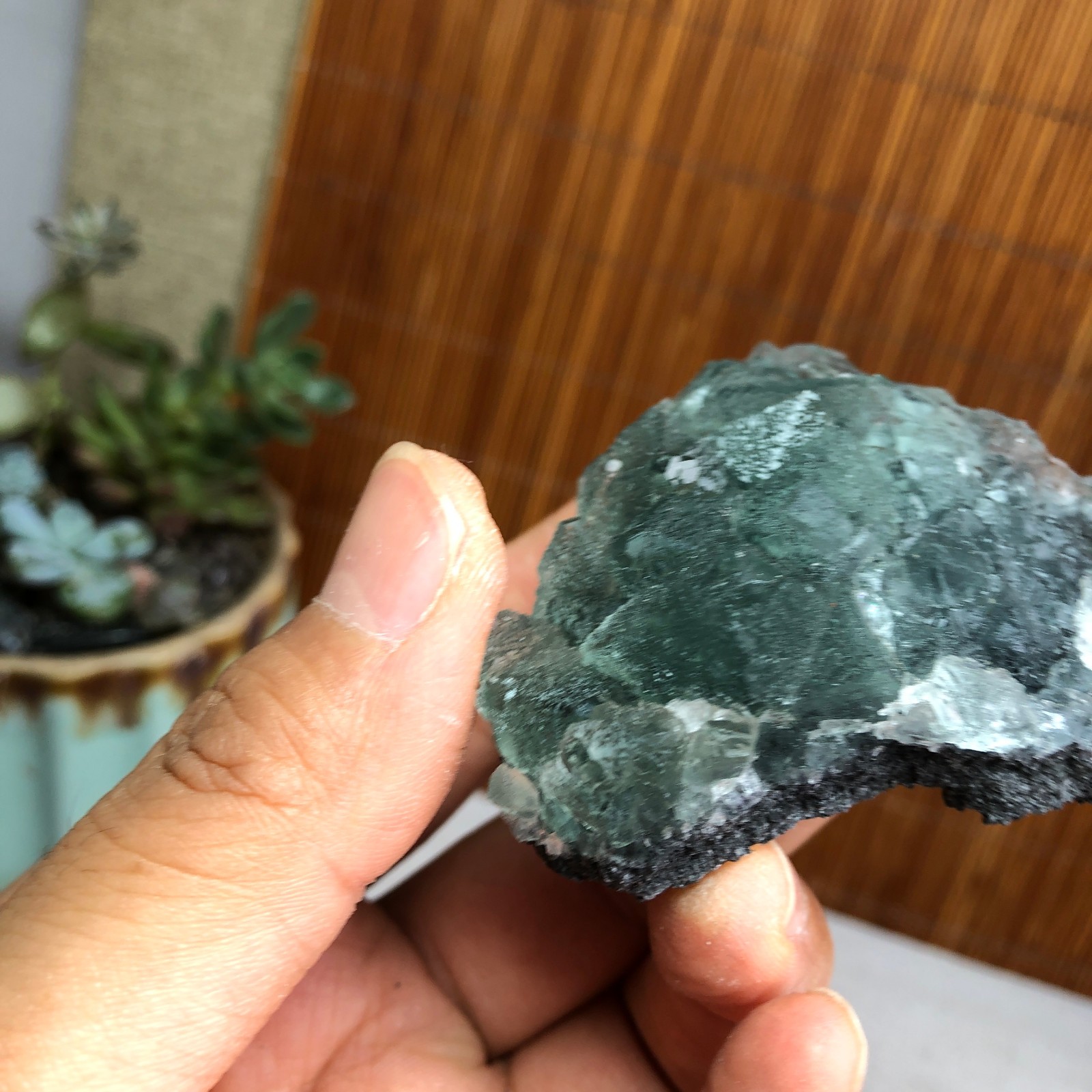 61-42-30mm Rare Natural Green Calcite fluorite Mineral Specimen 85g A6126
