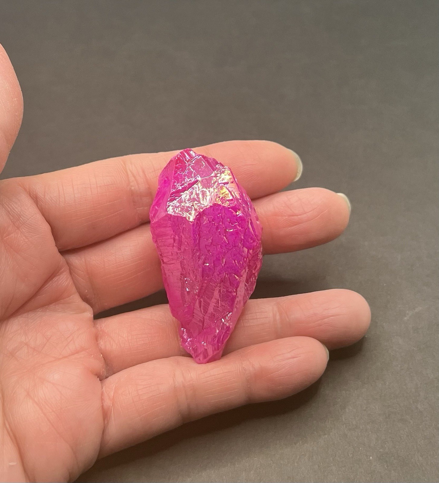 Pink Aura Genuine Quartz 34g