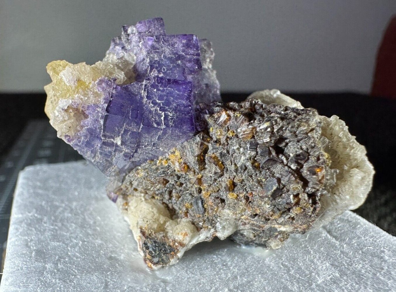 ➤2″ – LAVENDER FLUORITE with SPHALERITE/CALCITE Cave In Rock Illinois VIDEO➤242