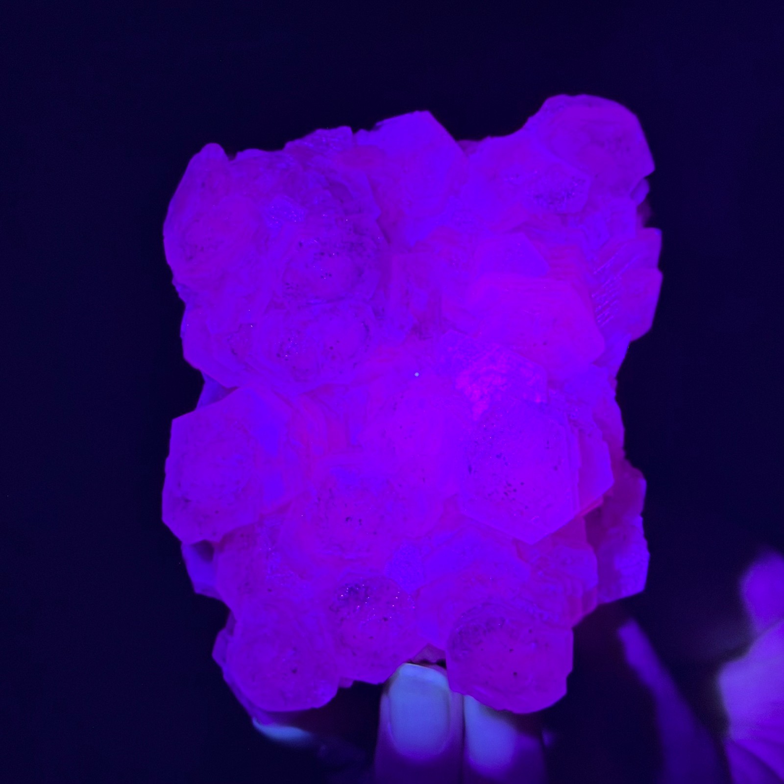 1.11LB Natural String of Copper Coins Calcite/Fluorescent Glow Under UV Light