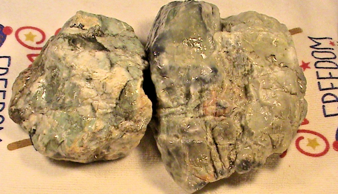 Solid Rough Green Jasper Agates Lot, Natural Lapidary Rocks, 6 LBS, 13 OZ, #R255