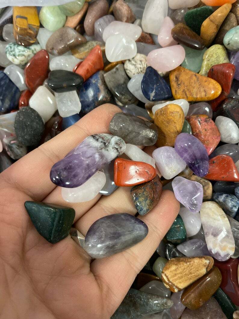 1/2 lb~1 lb Natural Gemstone Reiki Healing Polished Tumbled Stones Minerals