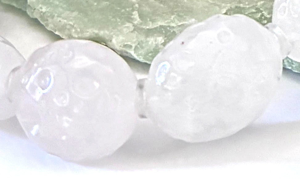 Clear Quartz Master Healer Beaded Bracelet: Meteor Design, Crystal Jewelry 03