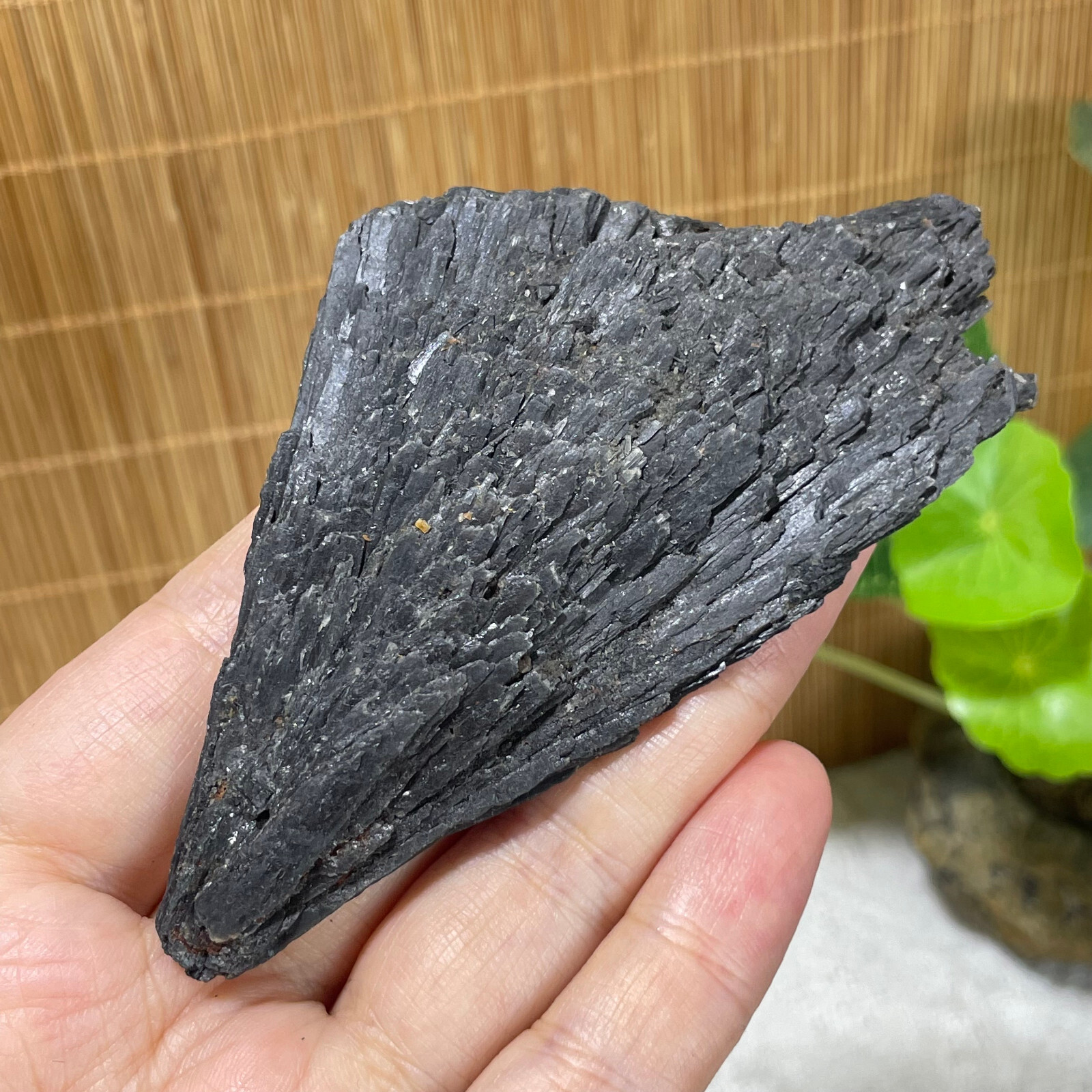 75g Natural Irregular natural black crystal cluster mineral specimen（dian qishi）