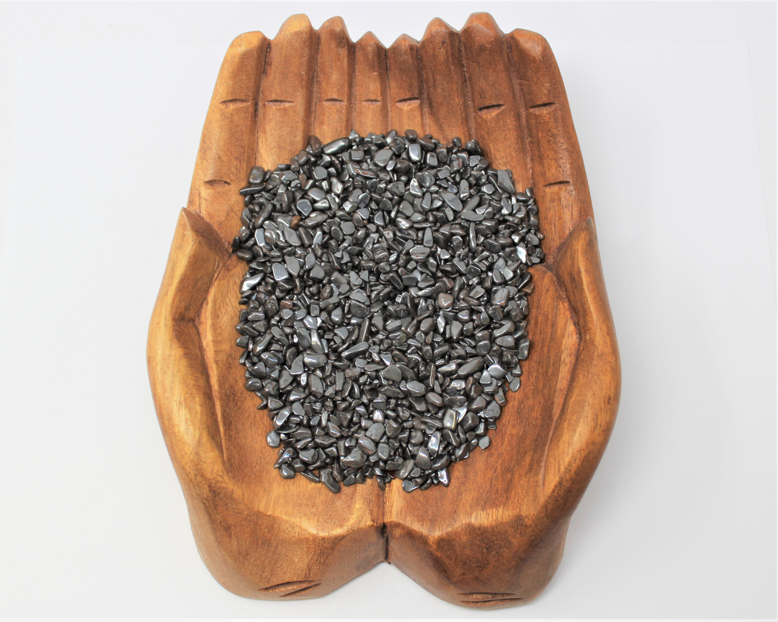 Hematite Semi Tumbled Gemstone Mini Chips 5-10 mm: Choose Oz or lb (‘A’ Grade)
