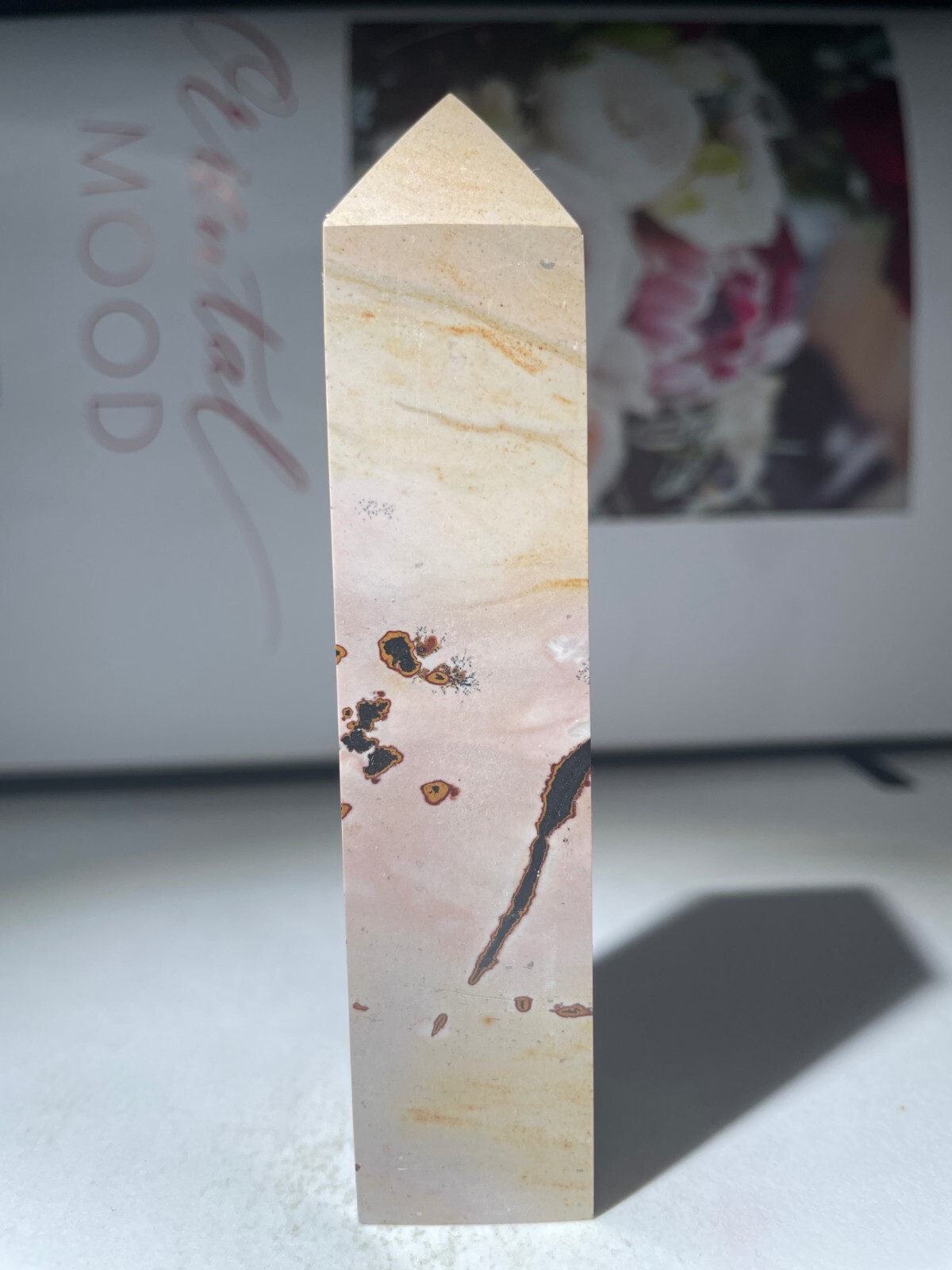 125g Traditional Chinese painting stone pagoda m06