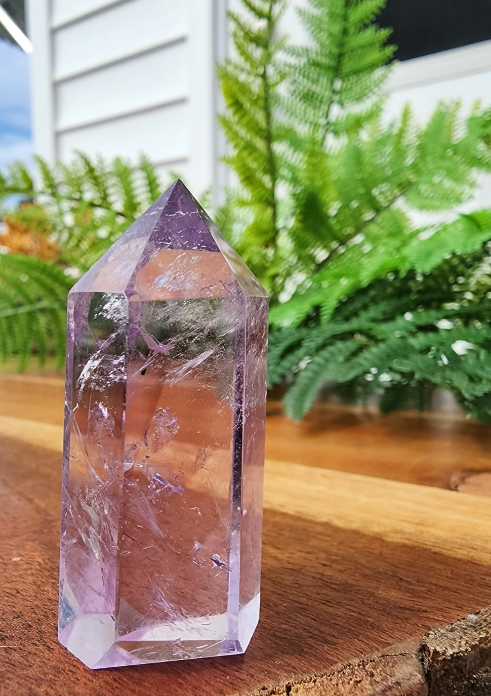 30 grams Amethyst Tower Reiki Healing Point 1-7/8″ Tall