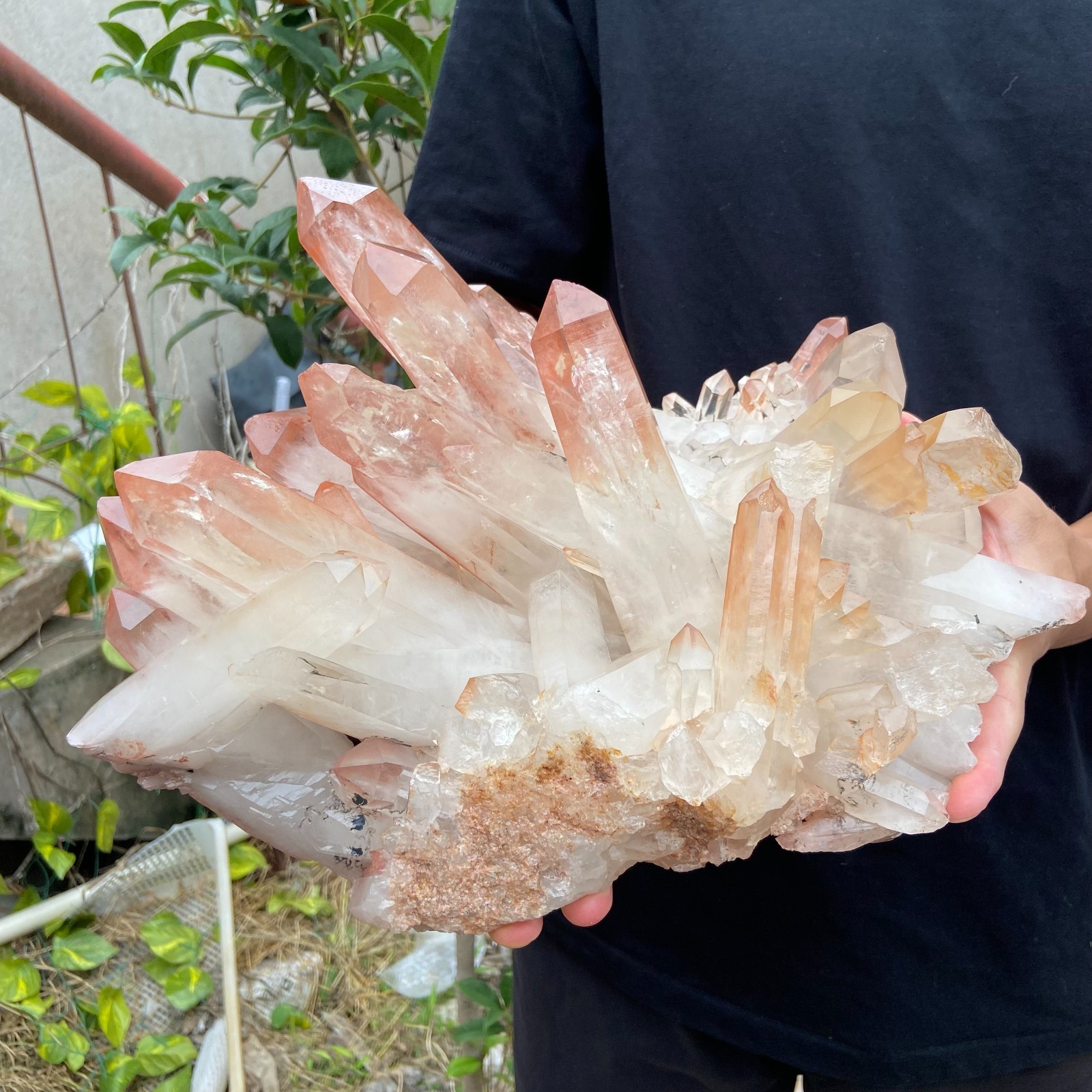 14.3lb Natural Clear White Quartz Crystal Cluster Energy Healing Specimen