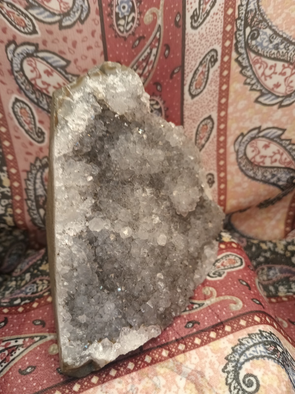 Black Amethyst AAA Druze Cluster Geode Quartz Cut Base Uruguay Brazil