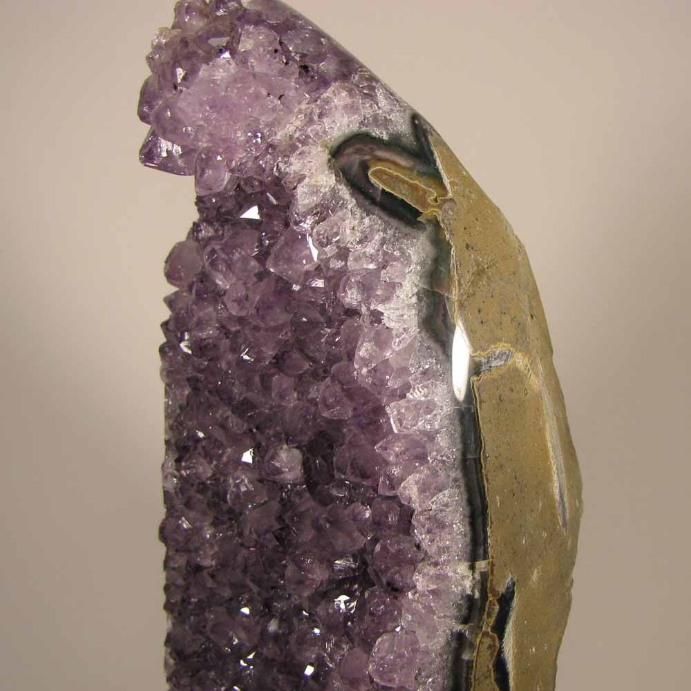7.4″ Polished AMETHYST Crystals Cluster Freeform Standup – Uruguay – 4.8 lbs.