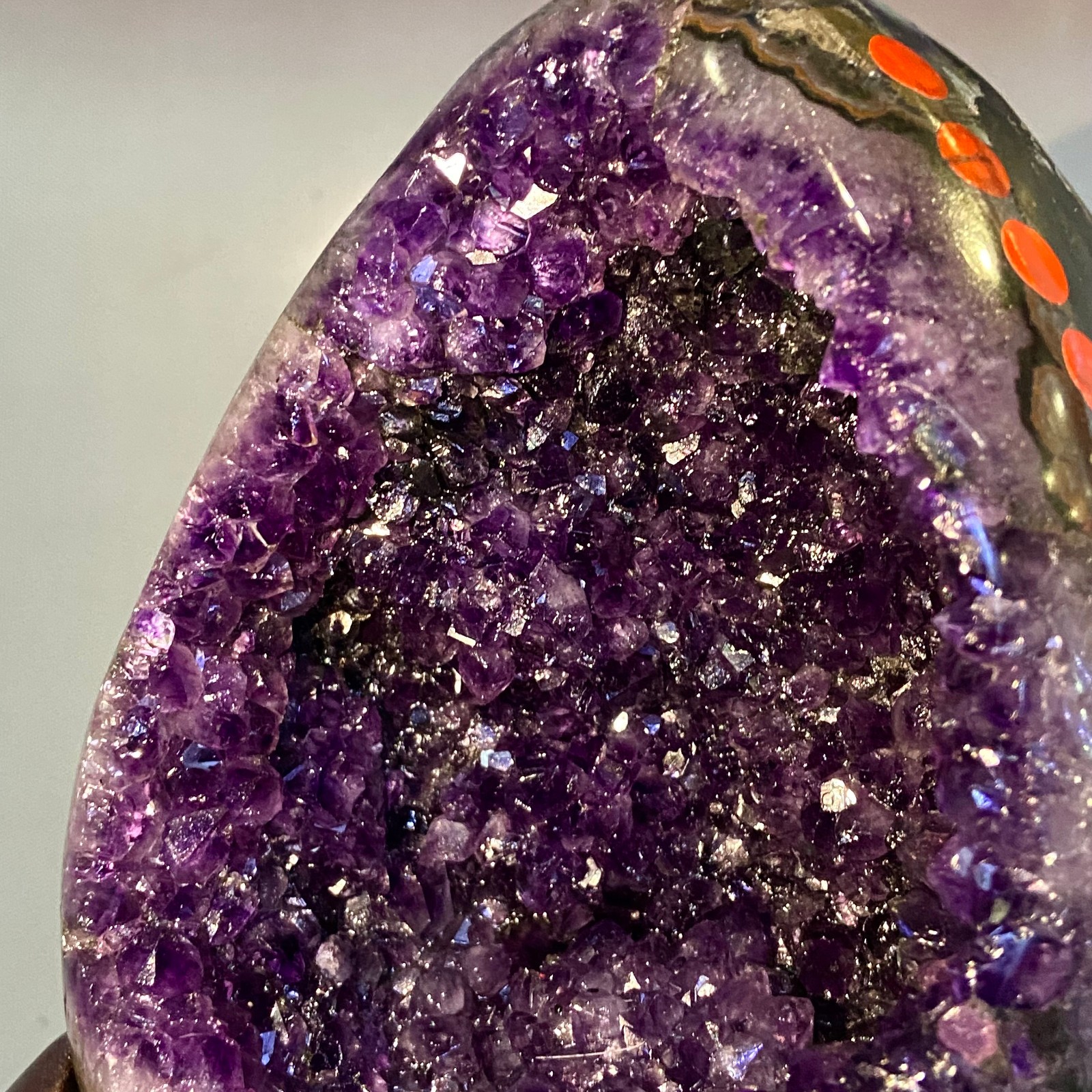 10.7LB Large Natural amethyst Dinosaur egg Quartz Crystal specimen healing