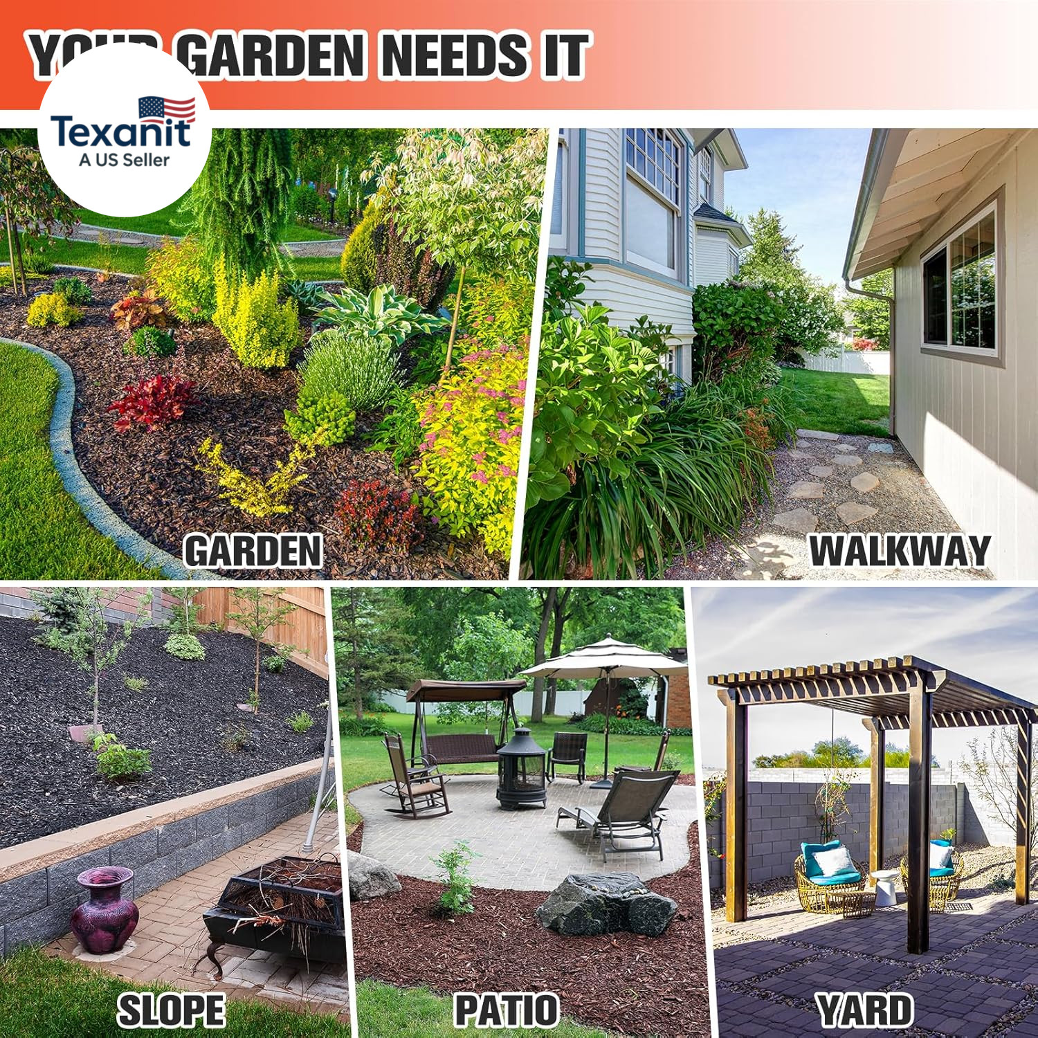 Mulch Glue for Landscaping: 1 Gallon Rock Glue for Landscaping & Gravel Binder –