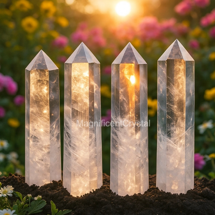 1lb Wholesale Lot Clear Quartz Tower Point White Crystal Healing Gift Home Decor