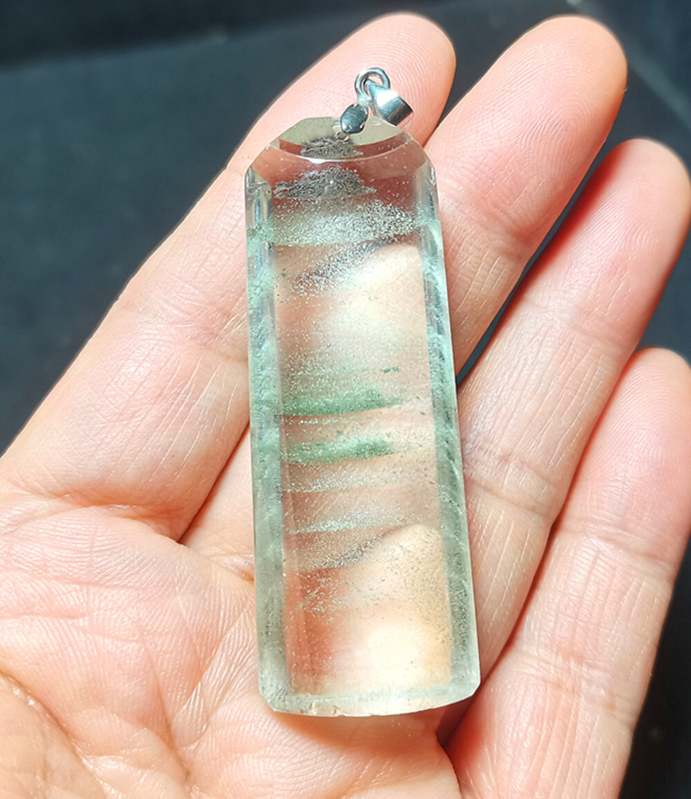 Rare Clear Golden Rutilated Inclusions Quartz Gold Needles Crystal WYY2893