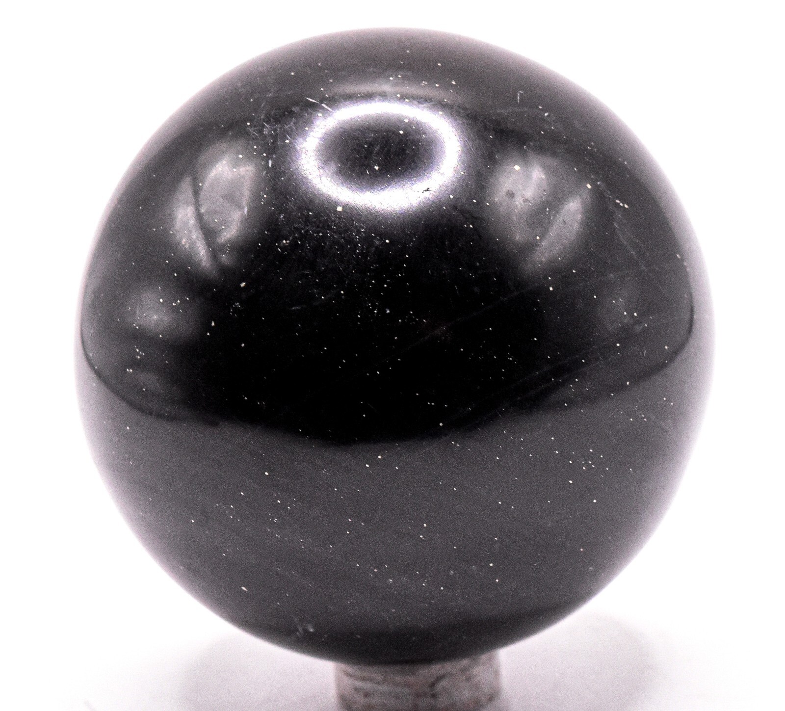 2.3″ Black Onyx Sphere Polished Peruvian Gemstone Crystal Mineral Décor Ball