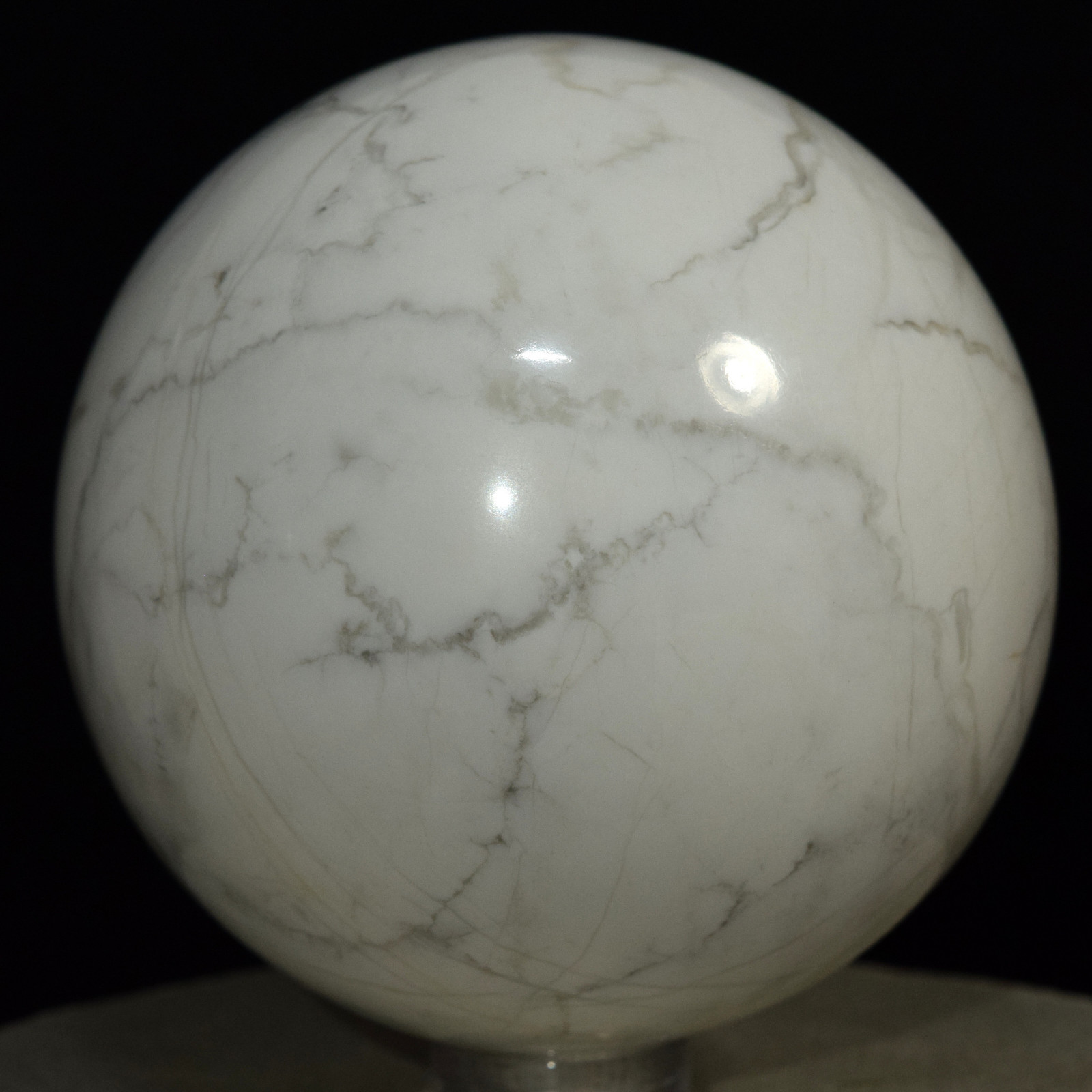 61mm White Howlite Turquoise Sphere Natural Crystal Mineral Gemstone Ball China