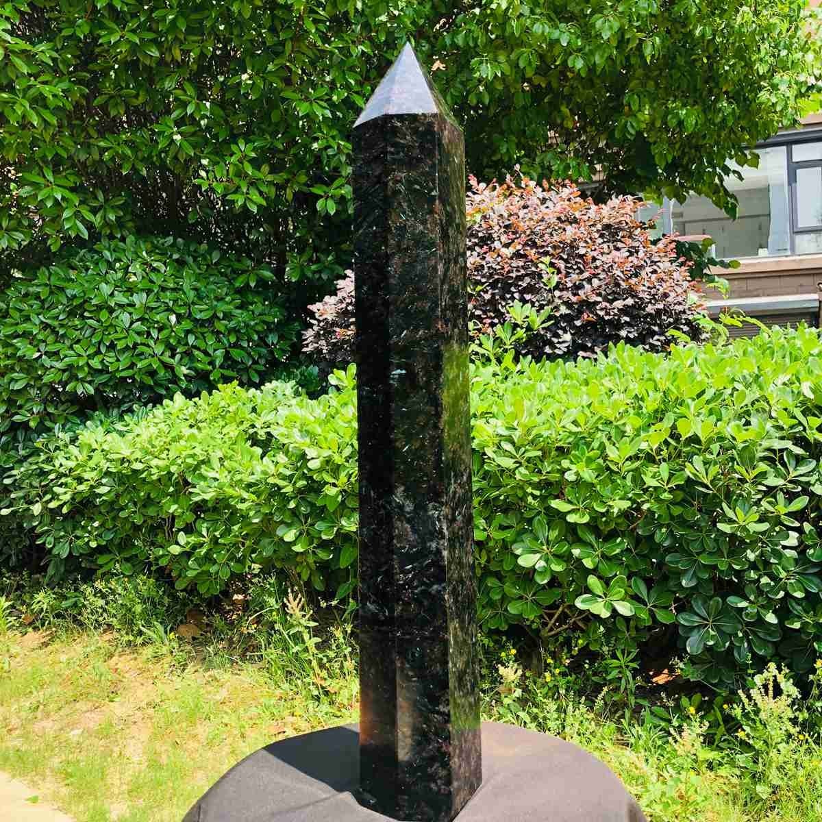 14.21LB Natural Fireworks Stone Obelisk Quartz Tower Crystal Wand Point Healing