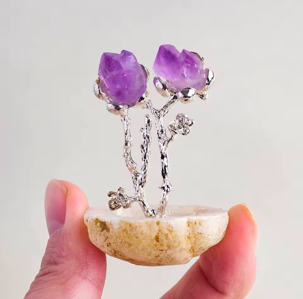 1pc Natural Amethyst Geode Crystal Cluster Healing Stone Home Decoration Gift
