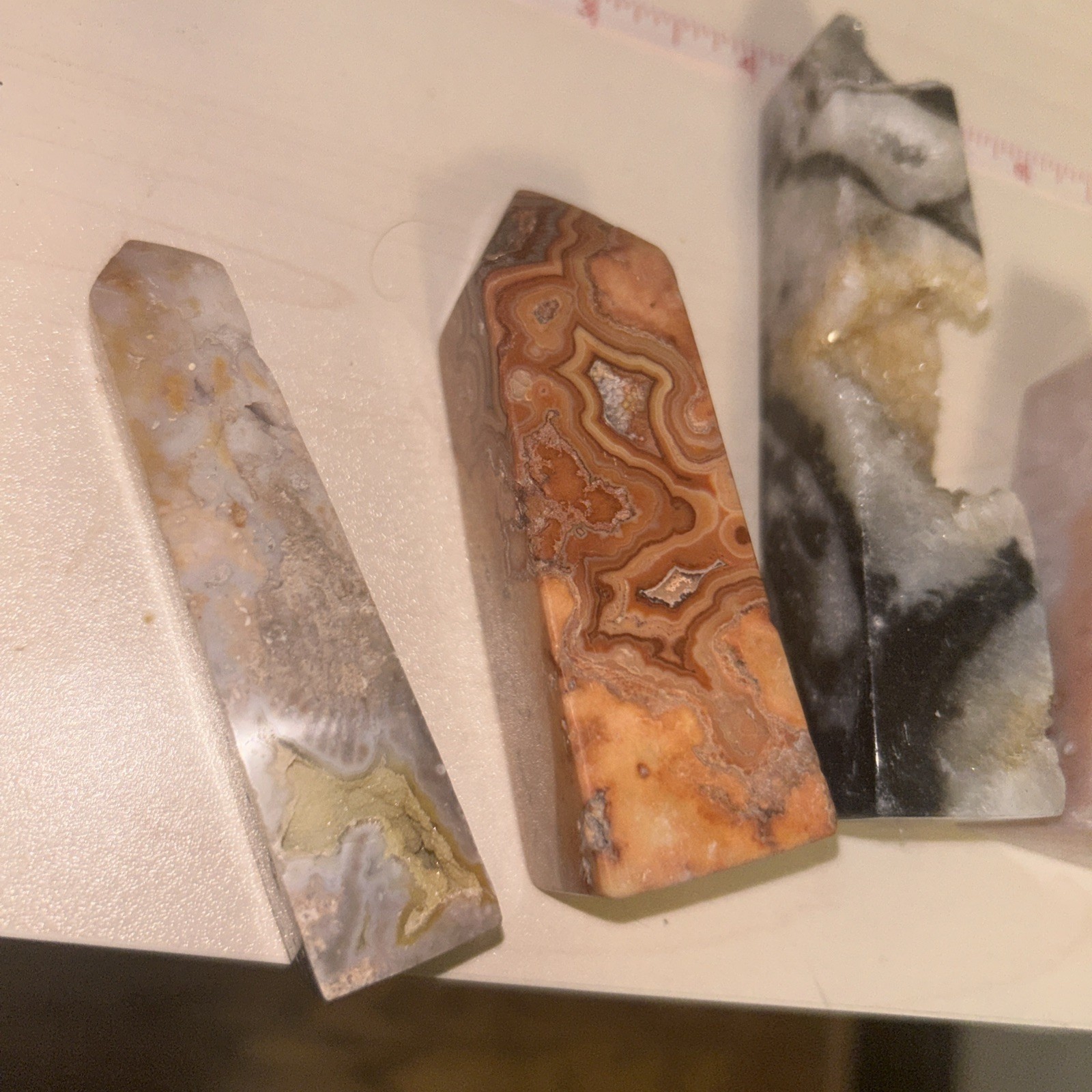 Crystal Lovers Tower Bundle! Flower Agate, Crazy Lace, Sphalerite, Carnelian, OJ