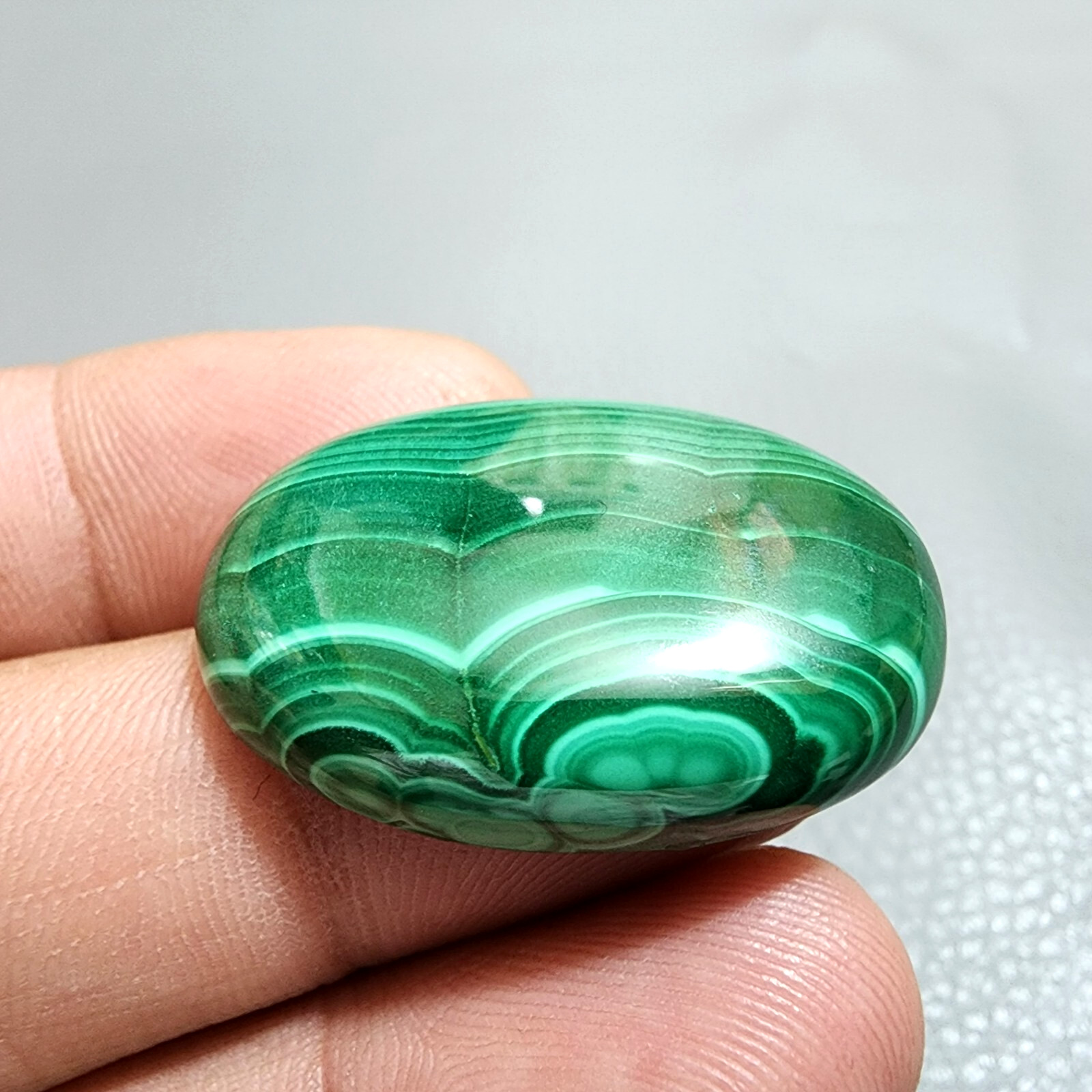 64 Crt Attractive Designer Green Malachite Oval Shape Cabochon Gemstone Jewelry