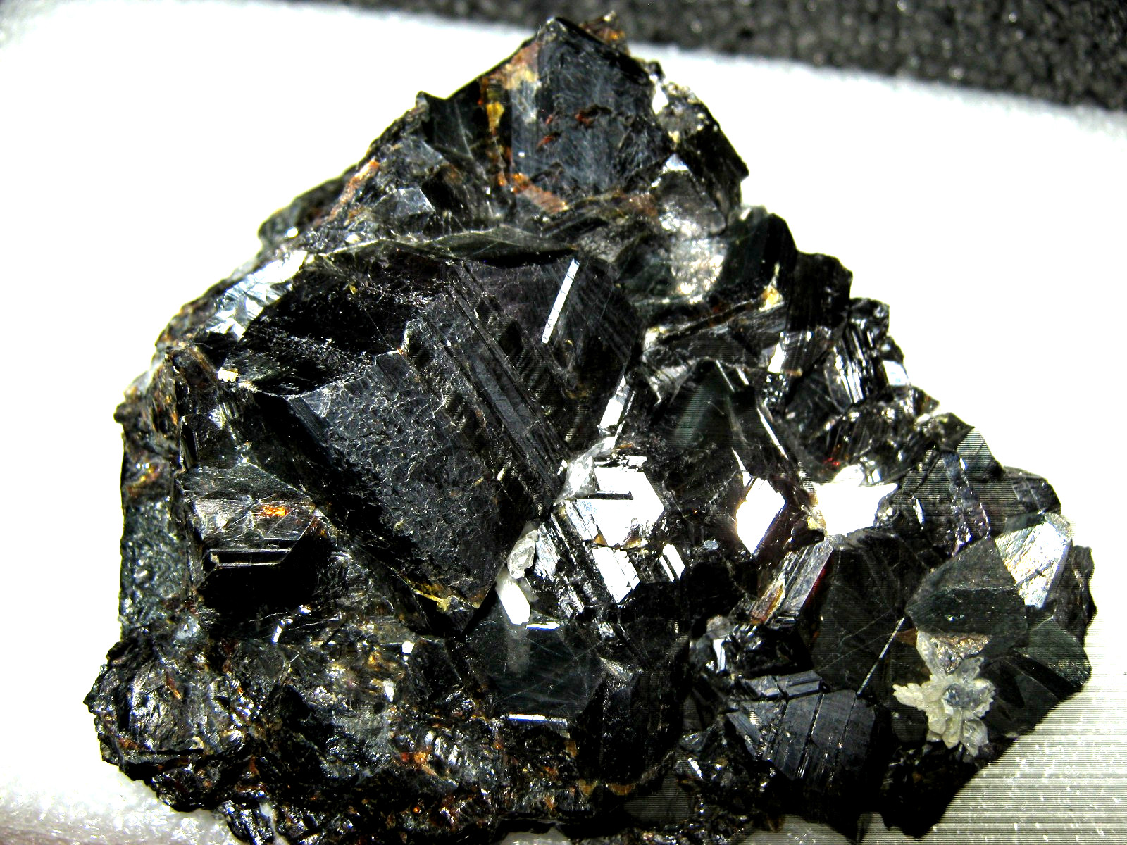 Huge RARE Black Shiny Gem Sphalerite & Amber Pyrite Quartz Crystal Cluster