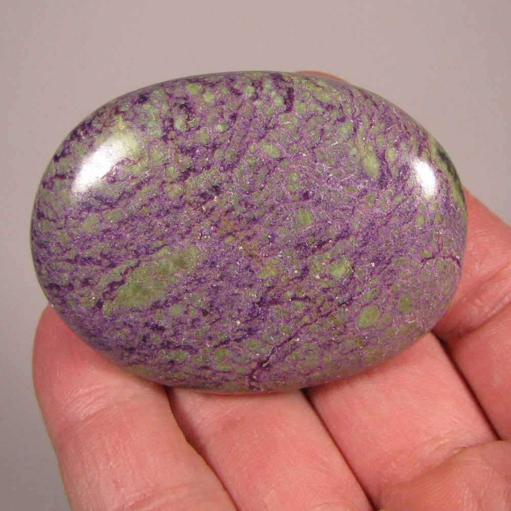 2.3″ Purple STICHTITE Gemstone Polished Palm Stone – Australia
