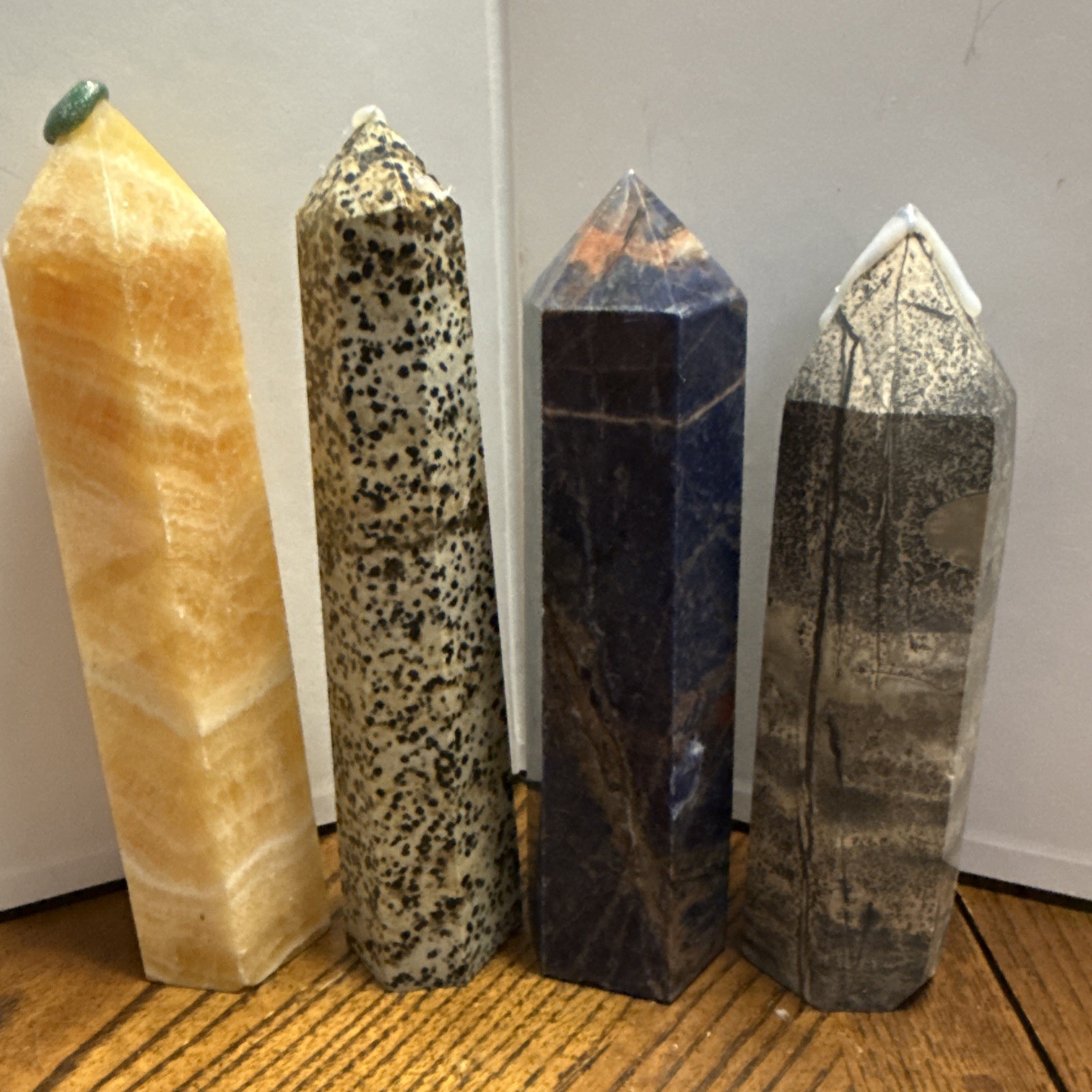 Mixed Materials Lot Of Four Towers.