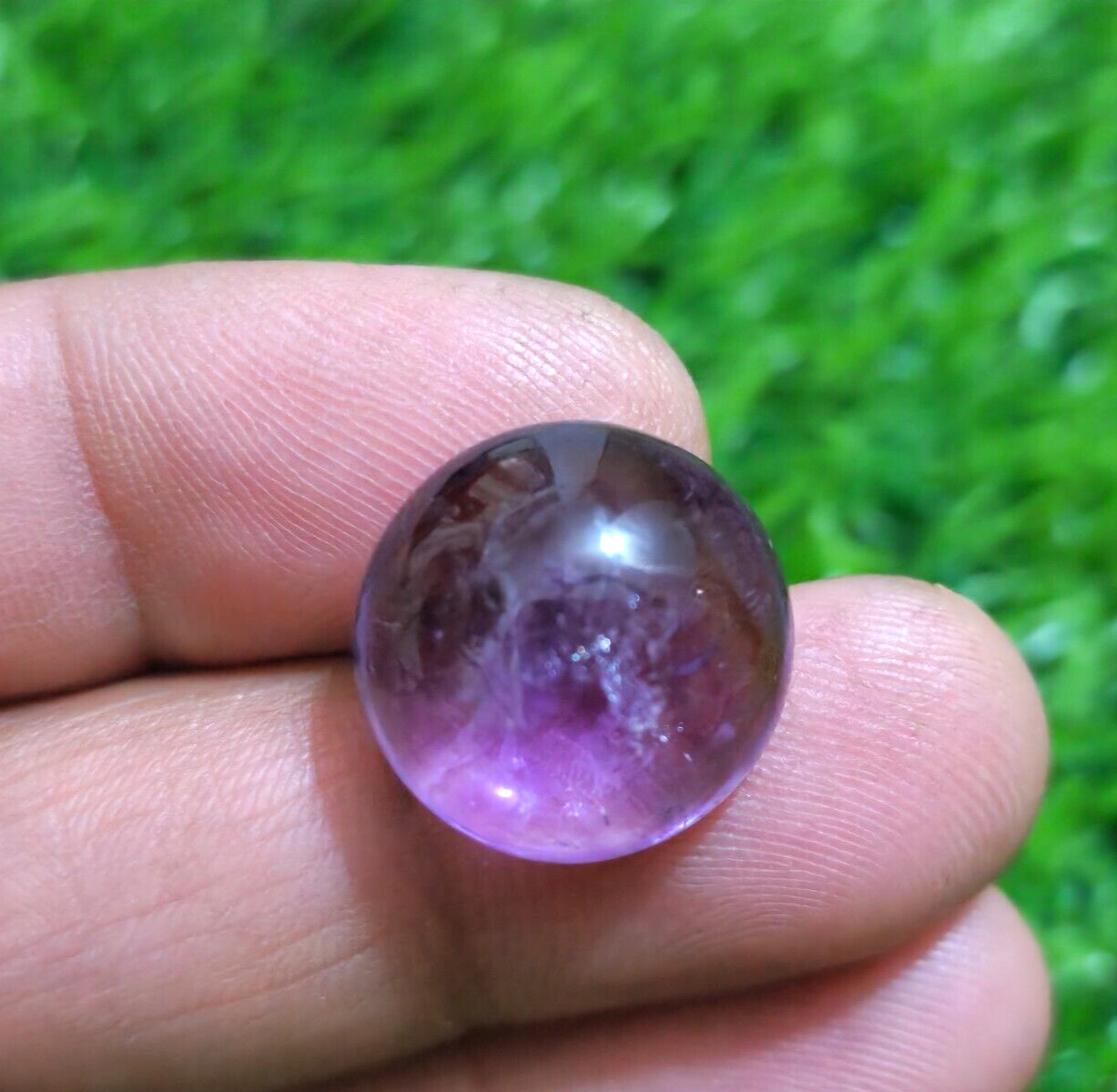 21.50 Ct Gorgeous Rare Purple Amethyst Round Cabochon Loose Gemstone For Jewelry