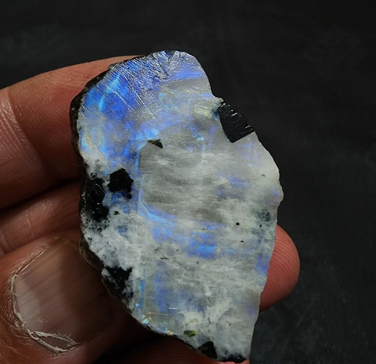 100% Natural Fabulous Rainbow Moonstone Raw 94 Crt Moonstone Rough Jewelry