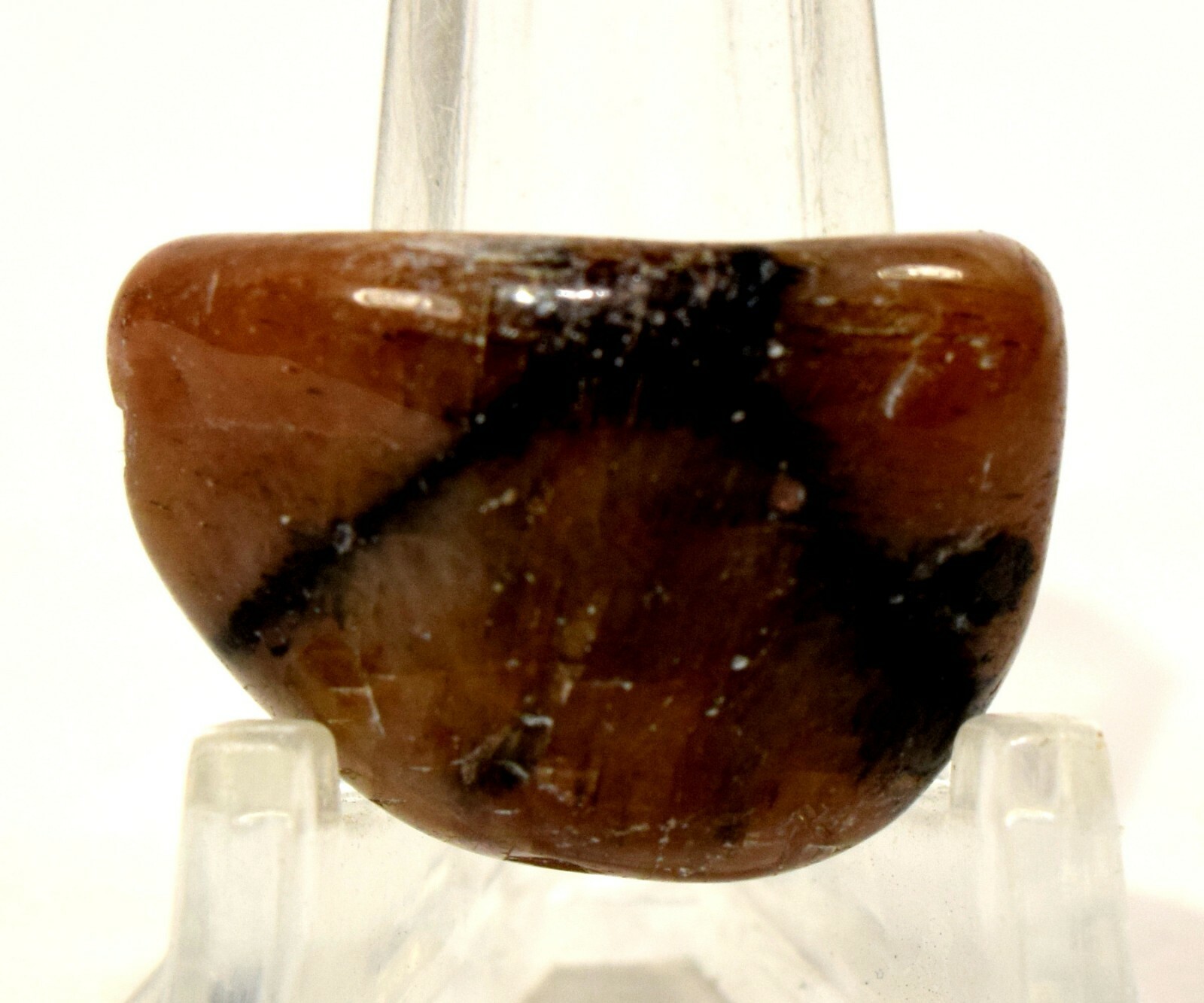 23mm 55ct Chiastolite Cabochon Polished Andalusite w/ Graphite Crystal Mineral