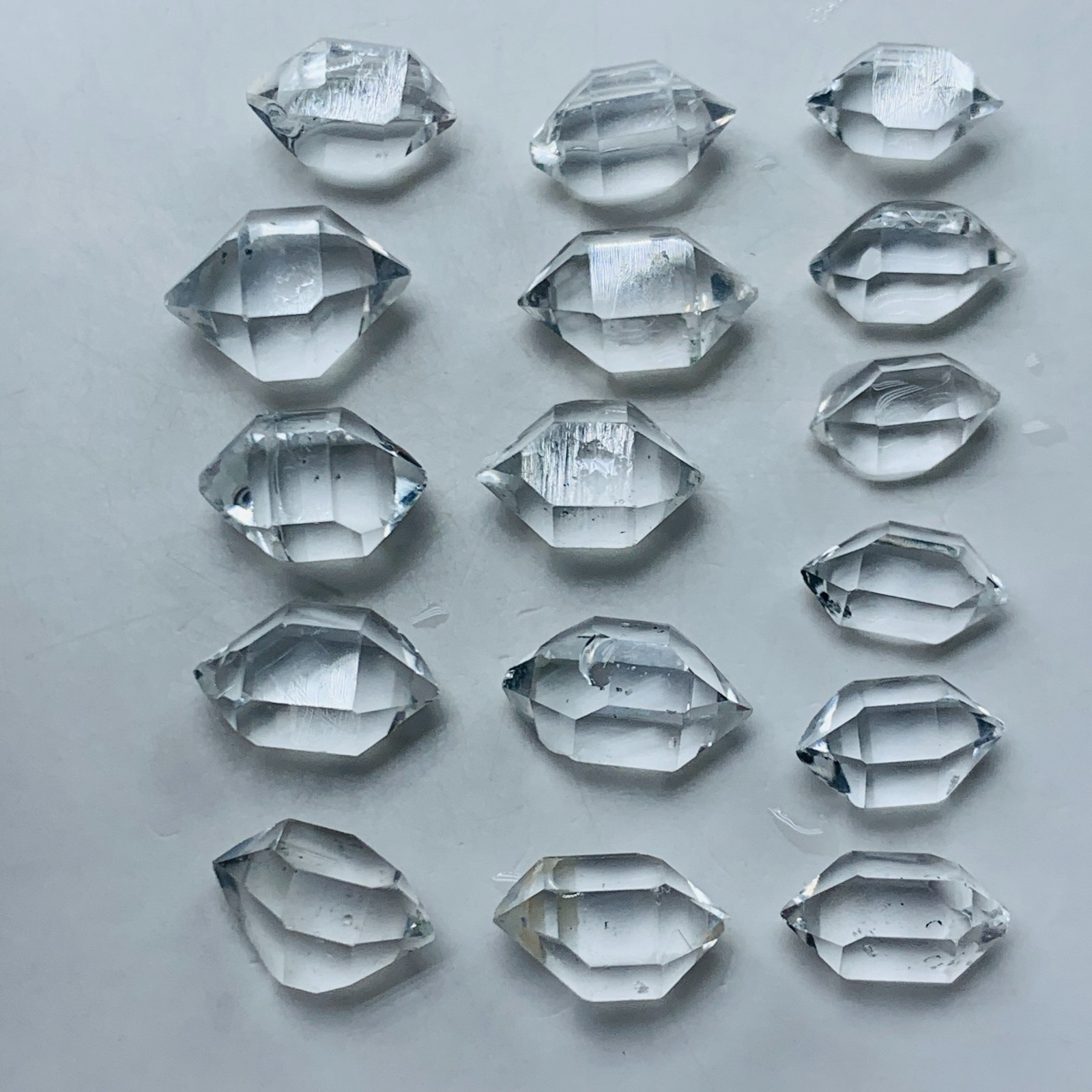 16PC small rare Herkimer diamond, quartz crystal, gemstone gift 20ct 8-10MM