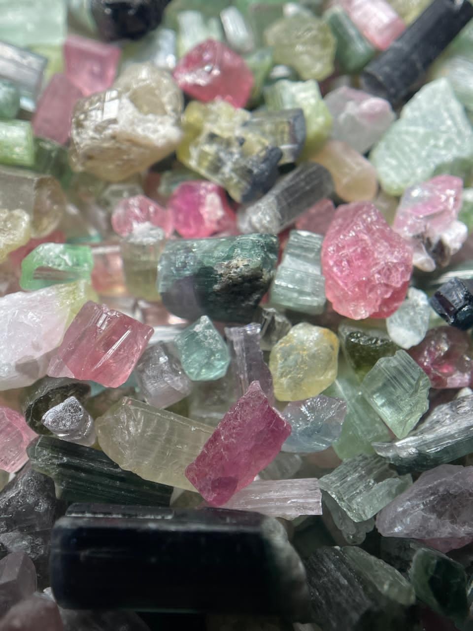 1430- Carats Natural multi colour Tourmaline Crystals Lot from Afghanistan