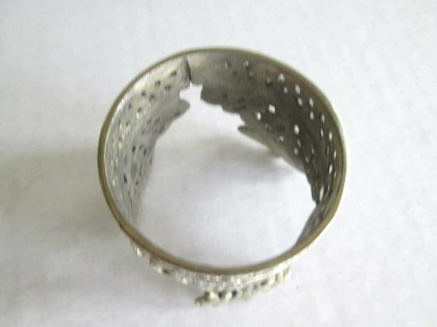 Solid Brass Pewter Finish Gemstone Sphere Holder/Display, Stand, 1.5″ Dia.